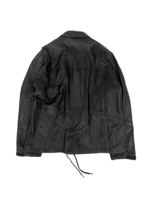 LEATHER COACH JACKET-D