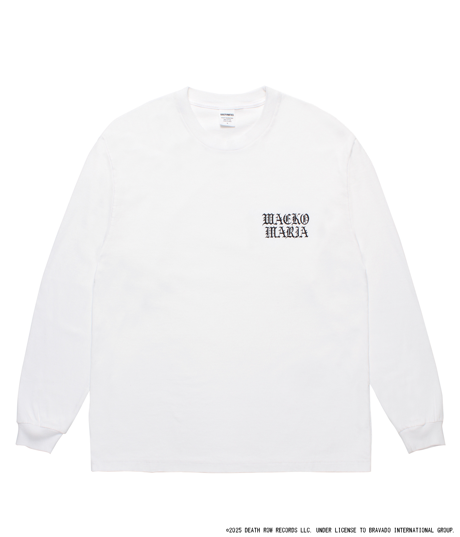 トップス WACKO MARIA DEATH ROW LONG T-SHIRT L DEATH ROW RECORDS / WASHED HEAVY WEIGHT LONG SLEEVE T-SHIRT