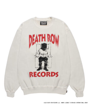 トップス XL DEATH ROW RECORDS / GARMENT DYED DEATH ROW RECORDS / GARMENT DYED HOODED SWEAT SHIRT | OVER