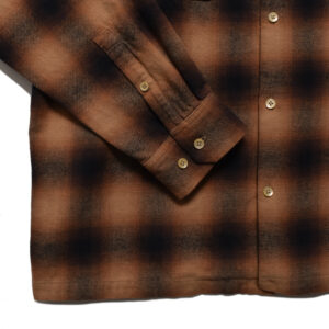 C.Flannel Ombre Open Collar SH