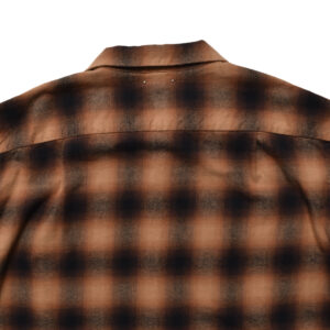 C.Flannel Ombre Open Collar SH