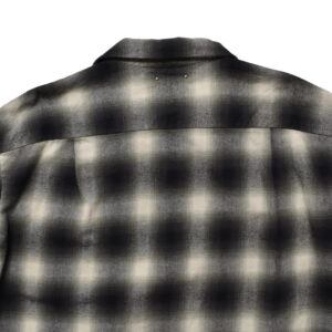 C.Flannel Ombre Open Collar SH