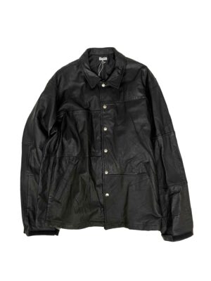LEATHER COACH JACKET-F