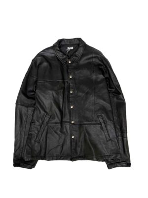LEATHER COACH JACKET-J