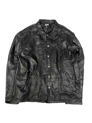 LEATHER COACH JACKET-M
