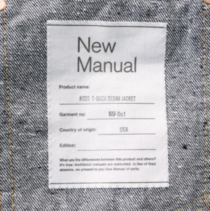 #001 T-BACK DENIM JACKET ONE-WASHED