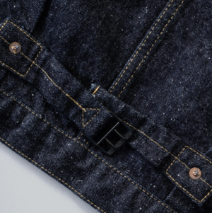 #001 T-BACK DENIM JACKET ONE-WASHED