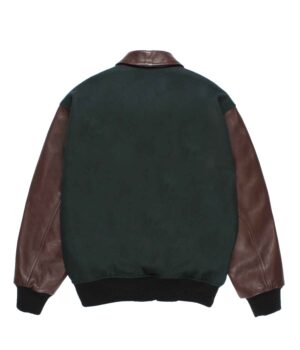 LEATHER VARSITY JACKET