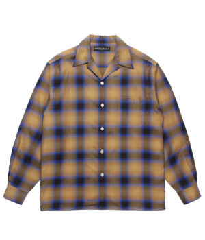トップス HIRO kidill over check shirts HIRO kidill over check shirts Navy Premium Cotton Fine Twill