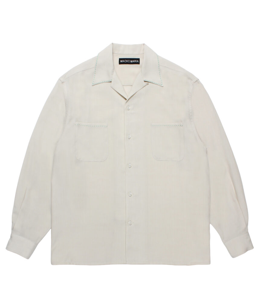 トップス WACKO MARIA 50'S OPEN COLLAR SHIRT WACKO MARIA/50'S OPEN COLLAR SHIRT（PINK）［50'Sオープン