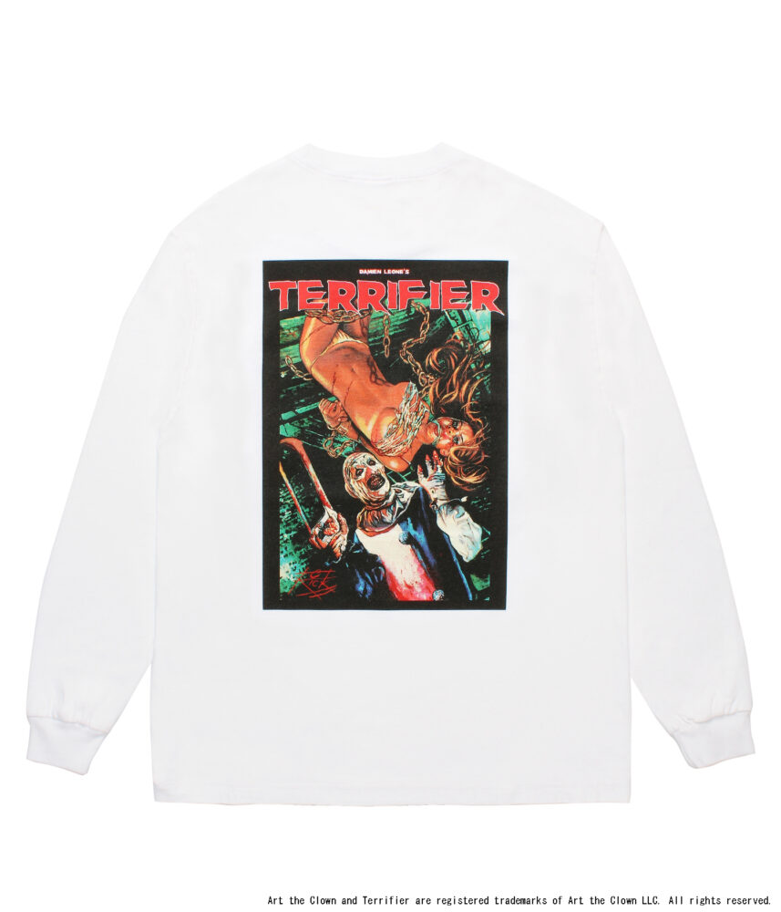 WACKO MARA　TERRIFIER LONG SLEEVE T-SHIRT TERRIFIER / WASHED HEAVY WEIGHT CREW NECK LONG SLEEVE T
