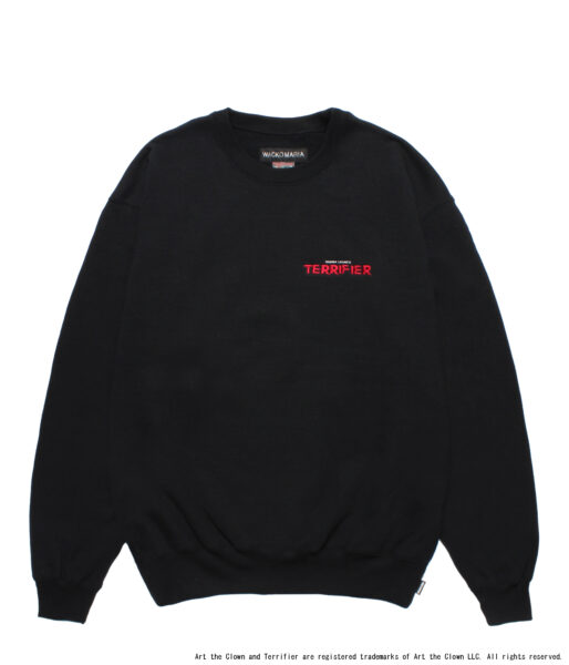 TERRIFIER / HEAVY WEIGHT CREW NECK SWEAT SHIRT | OVER FLOW