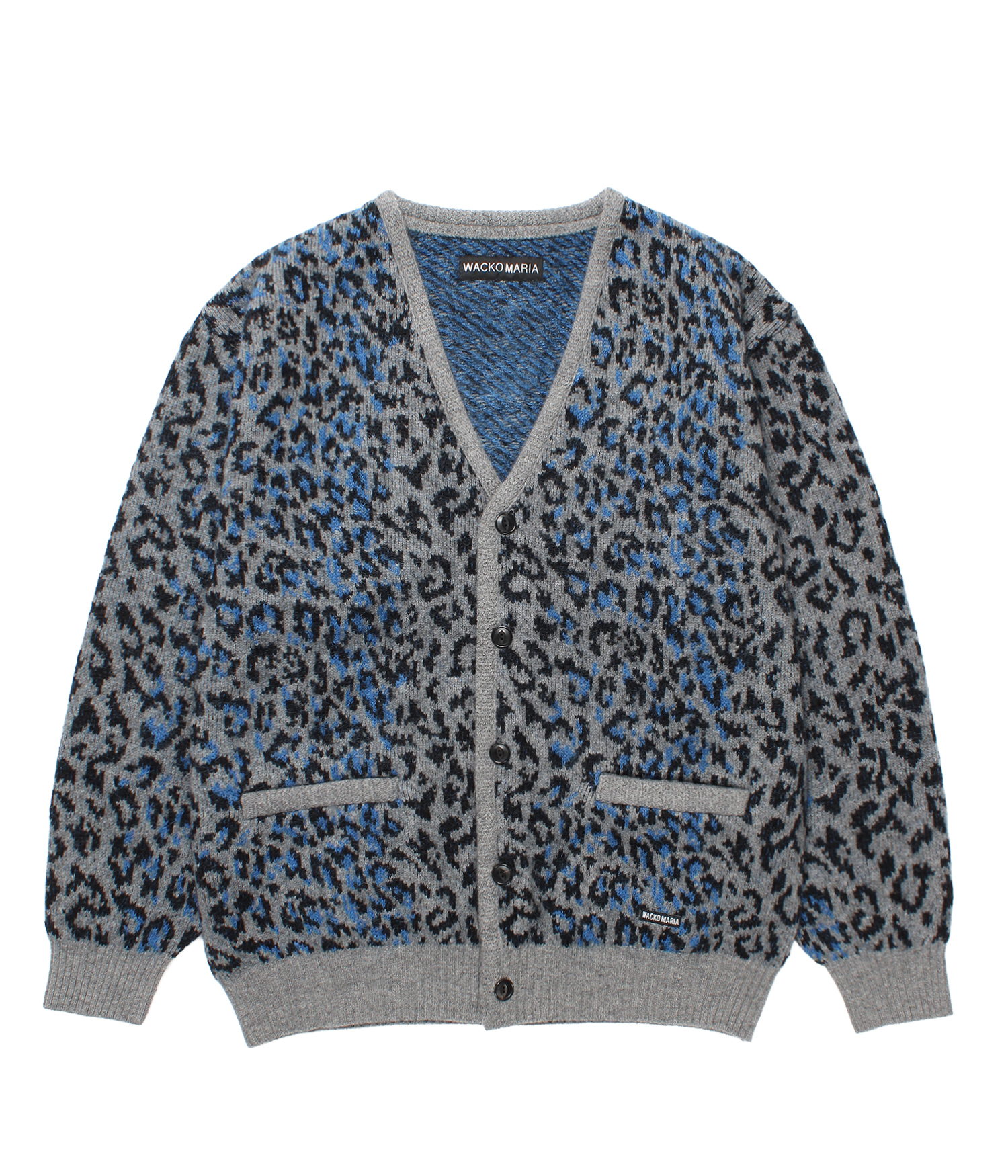 LEOPARD MOHAIR JACQUARD KNIT CARDIGAN | OVER FLOW ONLINE STORE