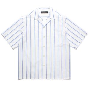 STRIPED OPEN COLLAR SHIRT