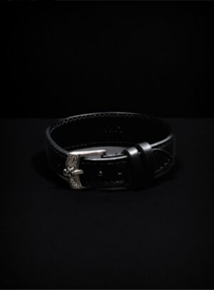 Leather Bracelet(Crocodile/Silver)