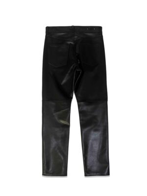 LEATHER STRAIGHT PANTS