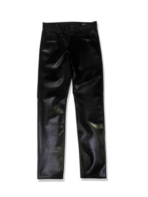 LEATHER STRAIGHT PANTS