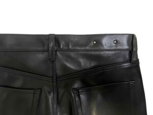 LEATHER STRAIGHT PANTS