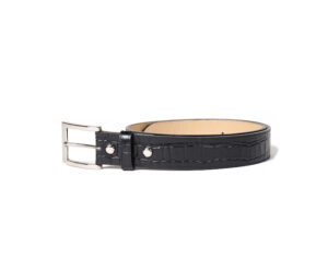 LEATHER BELT (CROCODILE EMBOSS)