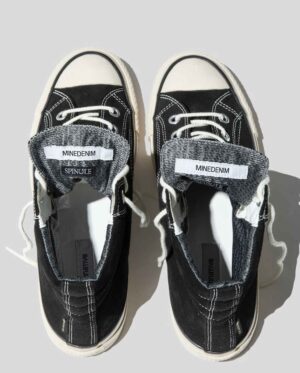 MINEDENIM × nonnative DWELLER TRAINER 2 HI COW LEATHER WITH GORE-TEX by SPINGLE