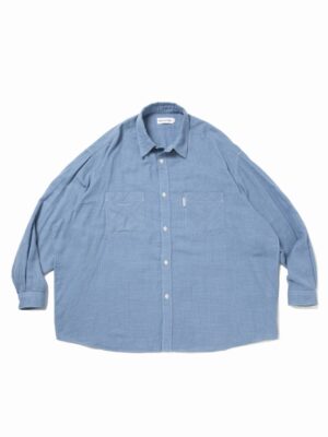 Double Gauze Check Oversized L/S Shirts