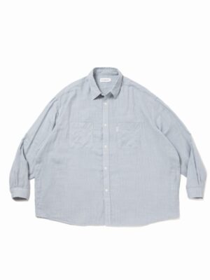 Double Gauze Check Oversized L/S Shirts