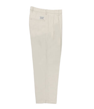 DOUBLE PLEATED CHINO TROUSERS