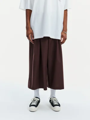 T/W Twill Shin Cut Wide Easy Trousers