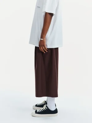 T/W Twill Shin Cut Wide Easy Trousers