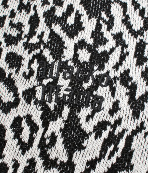 LEOPARD JACQUARD KNIT POLO SHIRT