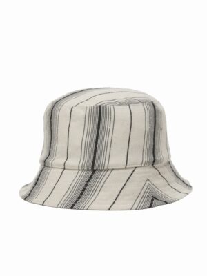 Dobby Chain Stripe Bucket Hat