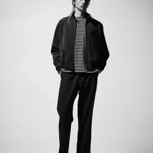 PE.Wool Gabardine Dog Ear Blouson