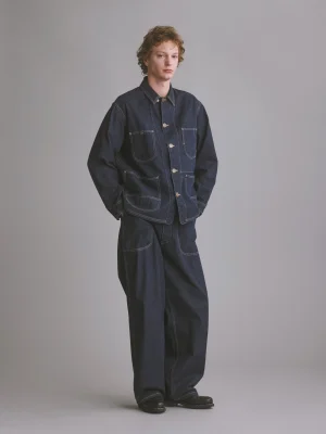 USN DENIM TROUSERS ONE-WASHED