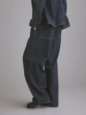USN DENIM TROUSERS ONE-WASHED