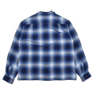 R.Flannel Ombre Open Collar SH
