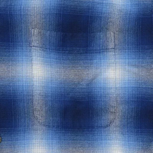 R.Flannel Ombre Open Collar SH