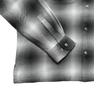 R.Flannel Ombre Open Collar SH