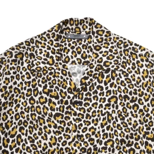 Leopard Print Flanne S.S Open Collar SH