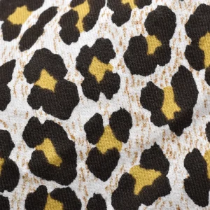 Leopard Print Flanne S.S Open Collar SH