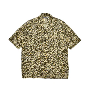 Leopard Print Flanne S.S Open Collar SH