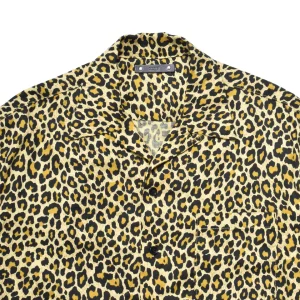 Leopard Print Flanne S.S Open Collar SH