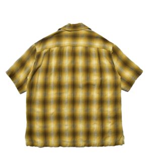 Rayon Dobby Plaid S.S Open Collar SH