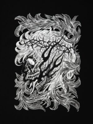 Pima Cotton S/S Tee (Leaf Skull)