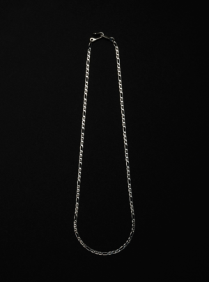 Stud Link Figaro Narrow Chain