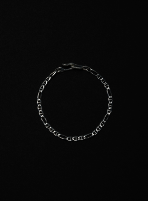 Stud Link Figaro Chain Bracelet