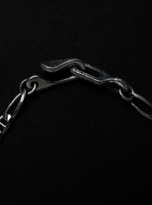 Stud Link Figaro Chain Bracelet