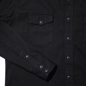 LO.Black Denim Western Shirt
