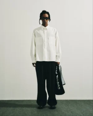 Cotton Gabardine 2 Tuck Easy Pants