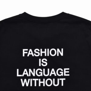 FASHION IS LANGUAGE Crewneck Pocket Tee