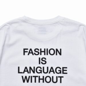 FASHION IS LANGUAGE Crewneck Pocket Tee